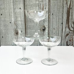 Champagneskle (6 stk samlet) - vintage fransk, ciceleringer 