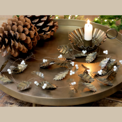 Ranke m/blade og perler 