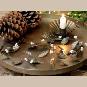 Ranke m/blade og perler 