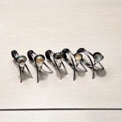 Retro lysestage - C.F. Christiansen, slv med vikling (enkelt, buk) 