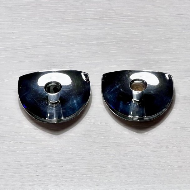 Lysestage af C.F. Christiansen i slv til kertelys