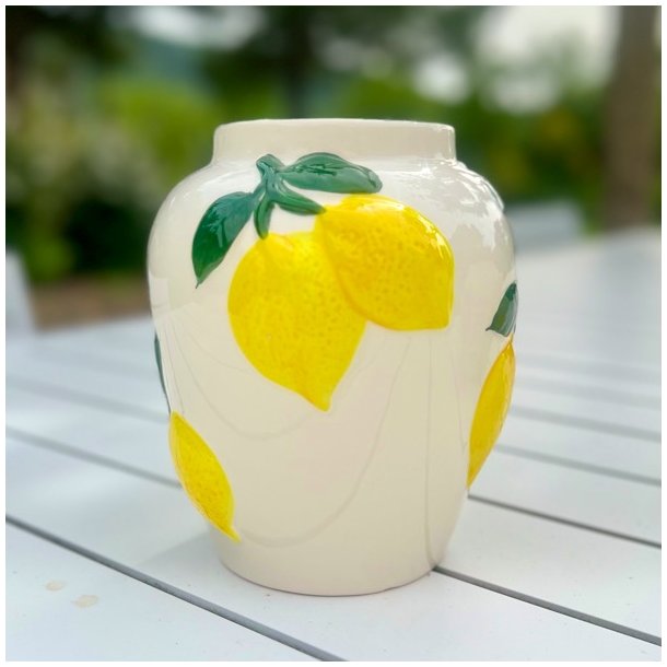 Vase m/citroner