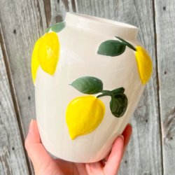 Vase m/citroner