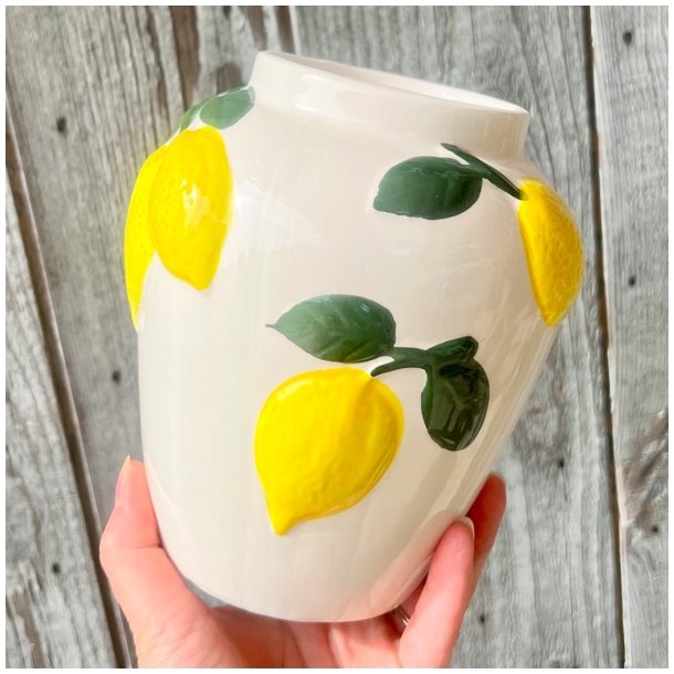Vase m/citroner