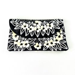 Clutch taske - perleborderet