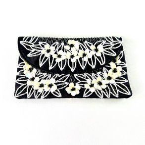 Clutch taske - perleborderet