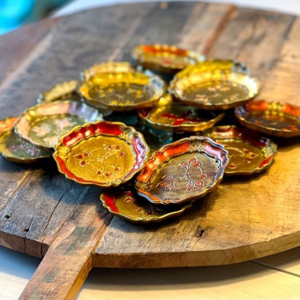 Glasbrik - dekoreret tr