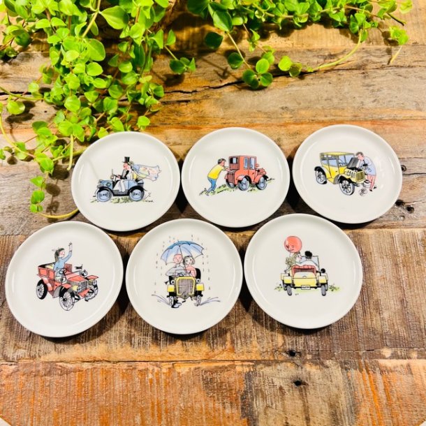 Coasters (6 stk) - veteranbiler, Frstenberg porceln