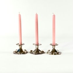 Vintage Cohr Atla lysestage i slvplet til kertelys