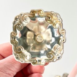 Vintage Cohr Atla lysestage i slvplet til kertelys