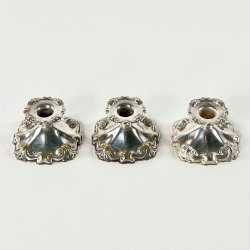 Vintage Cohr Atla lysestage i slvplet til kertelys