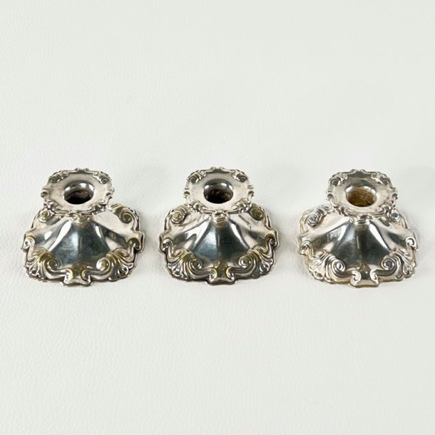 Vintage Cohr Atla lysestage i slvplet til kertelys