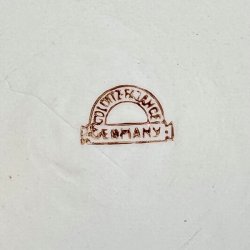 Stort fajance bagefad - Colditz 