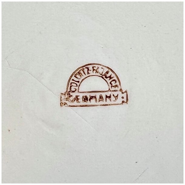 Stort fajance bagefad - Colditz 