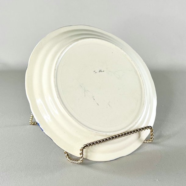 Tallerken/lille fad med bl� blomster