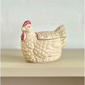 Hnekrukke i cremefarvet porceln 