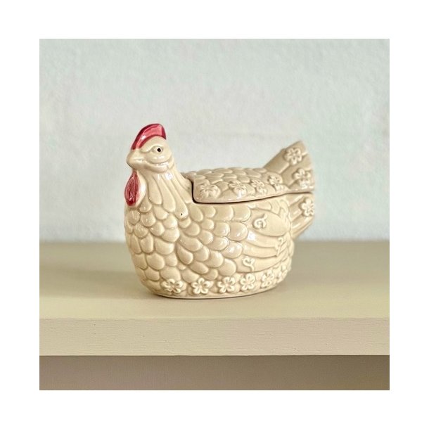 Hnekrukke i cremefarvet porceln 