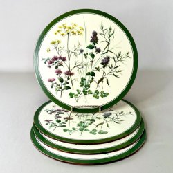 Dkkeservietter med kork (st a' 4 stk samlet)