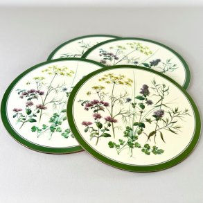 Dkkeservietter med kork (st a' 4 stk samlet)