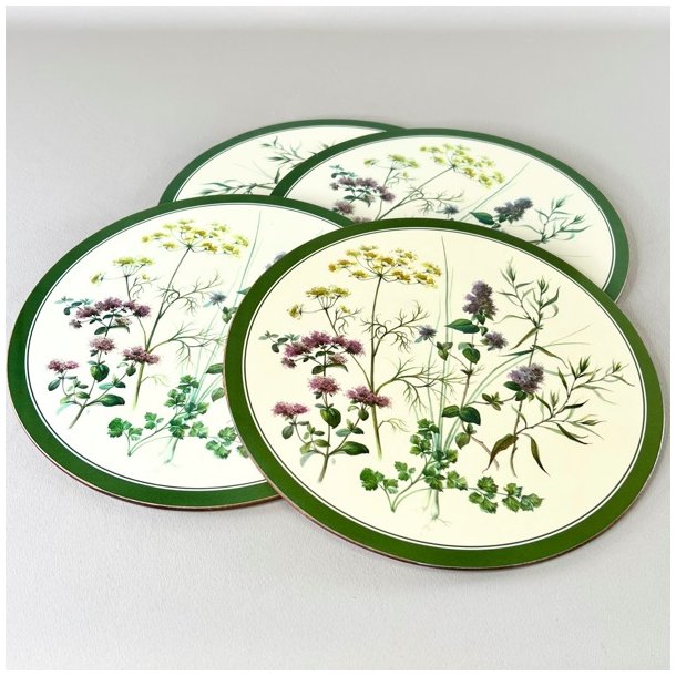 Dkkeservietter med kork (st a' 4 stk samlet)