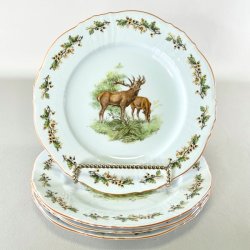 Woodland Manor - middagstallerkener (4 stk samlet) 