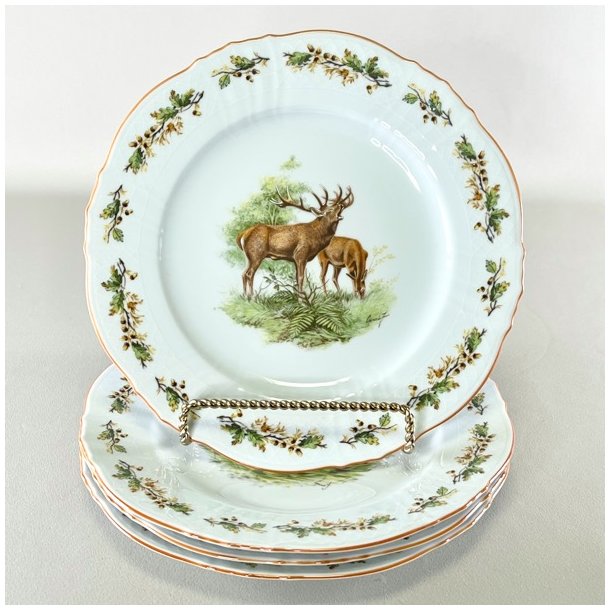 Woodland Manor - middagstallerkener (4 stk samlet) 