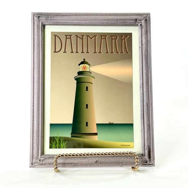 Plakat i ramme - Vissevasse 18x21 cm