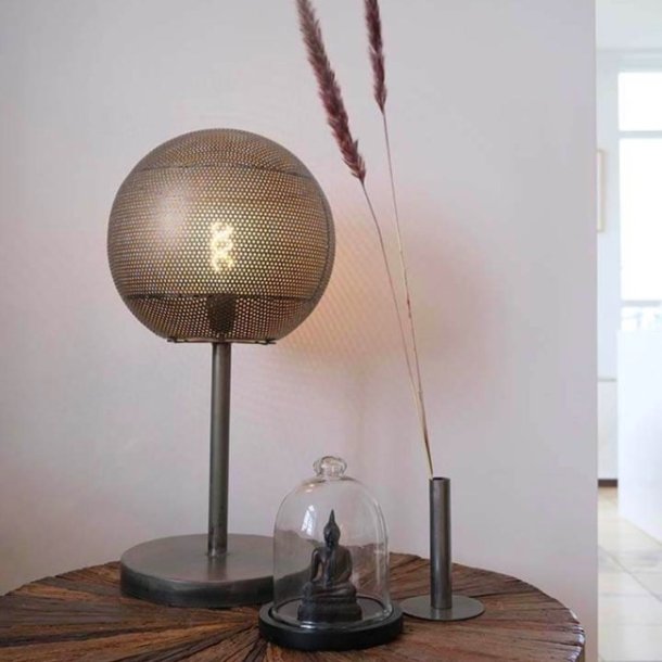 Glasklokke p sort bund