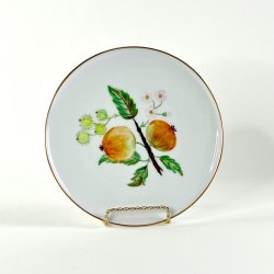 Frokosttallerken (6 stk samlet) - hndmalet med frugtmotiver 