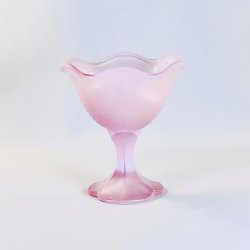 Dessertglas (st a' 4 stk) - fransk, pink