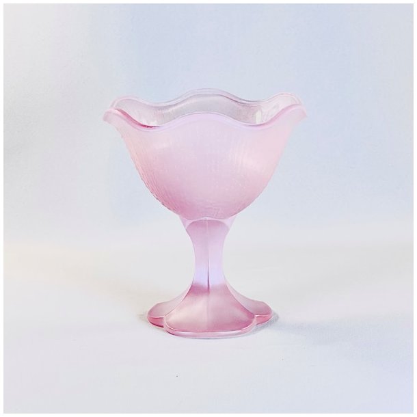 Dessertglas (st a' 4 stk) - fransk, pink