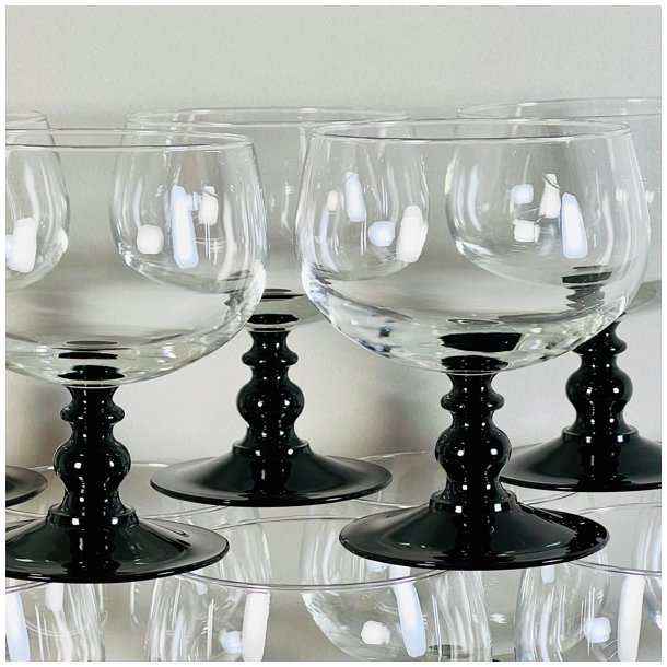 Dessertglas - champagneskle p sort fod