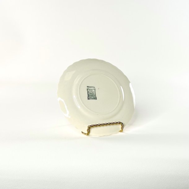 Tallerken, kage �15,5 - engelsk fajance, Grindley Cream Petal