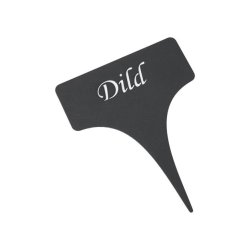 Planteskilt med forskellige urter