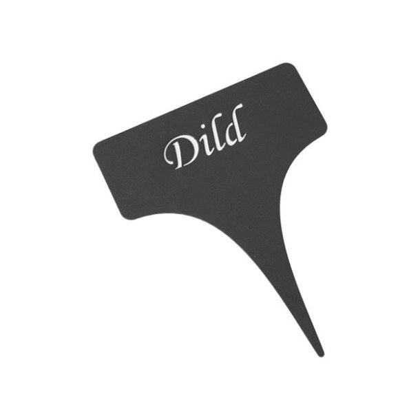 Planteskilt med forskellige urter