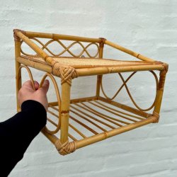 Hylde i bambus og flet 