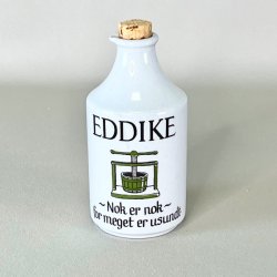 Knabstrup 'ordsprog' eddike flaske med prop