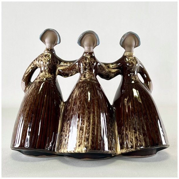 Elsi Bourelius figur i keramik - Tre Veninder  