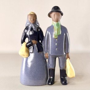 Elsi Bourelius figur i keramik - Udvandrerne  