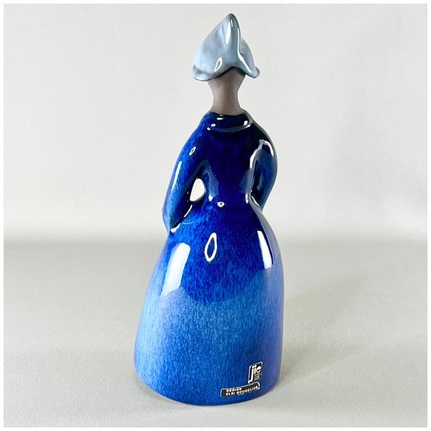 Elsi Bourelius kvindefigur - bl, stor