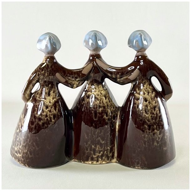 Elsi Bourelius figur i keramik - Tre Veninder  