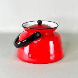 Emalje tepotte - rd fra Glud &amp; Marstrand