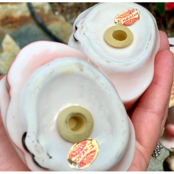 Enesco piger - salt/peber, vintage