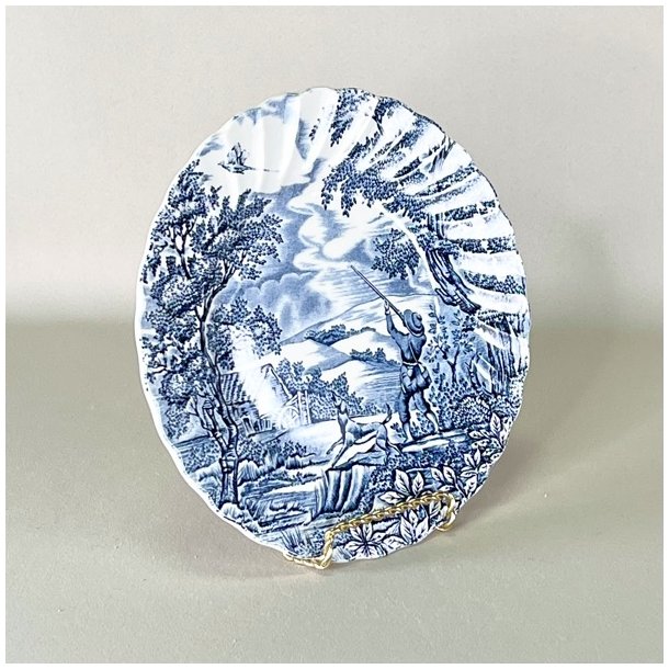 Tallerken 'Myotts The Hunter', engelsk Staffordshire porceln 