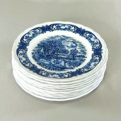 Tallerken - engelsk porceln, Grindley, bl 