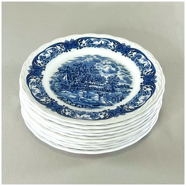 Tallerken - engelsk porceln, Grindley, bl 