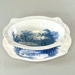 Serveringsst i 2 dele  - engelsk porceln, Haddon Hall 