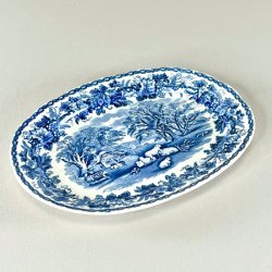 Serveringsfad lille - engelsk porceln, British Scenery