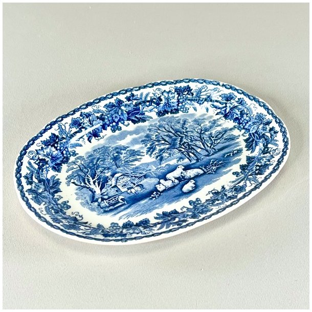 Serveringsfad lille - engelsk porceln, British Scenery