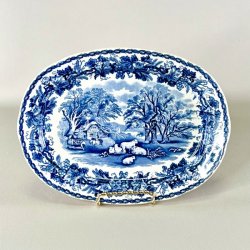 Serveringsfad lille - engelsk porceln, British Scenery